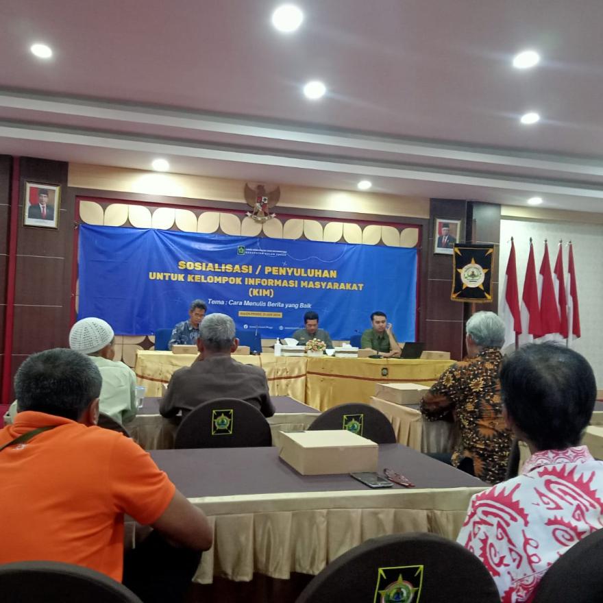 KIM CETHO Hargorejo Ikuti Sosialisasi Penulisan Berita oleh Dinas Kominfo Kulon Progo